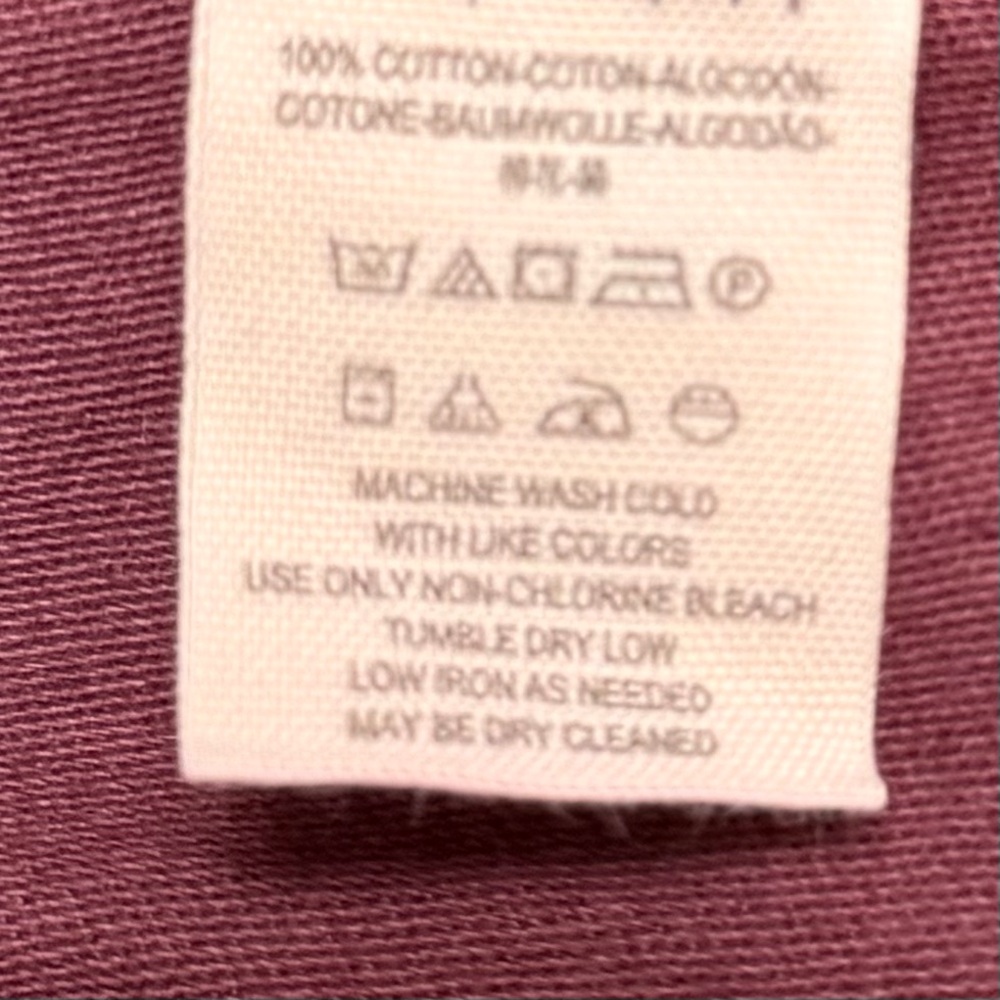 FREE PEOPLE Not Your Brothers Surplus Jacket Size Medium
Vintage Wash Burgundy - Picture 10 of 11